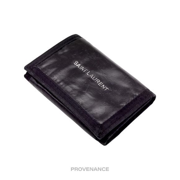 🔴 Saint Laurent Paris SLP Trifold Wallet - Black Technical - Picture 3 of 9